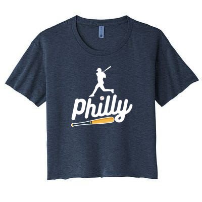 Phillies Philly Dancing On My Own Philadelphia Baseball Women's Crop Top Tee