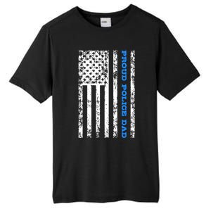 Proud Police Dad Cute Gift Tall Fusion ChromaSoft Performance T-Shirt