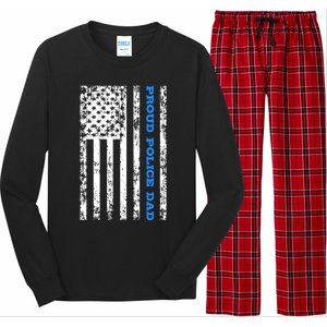 Proud Police Dad Cute Gift Long Sleeve Pajama Set