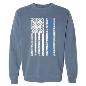 Proud Police Dad Cute Gift Garment-Dyed Sweatshirt