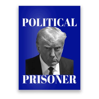 Political Prisoner Donald J Trump Black & White Mugshot Djt Poster