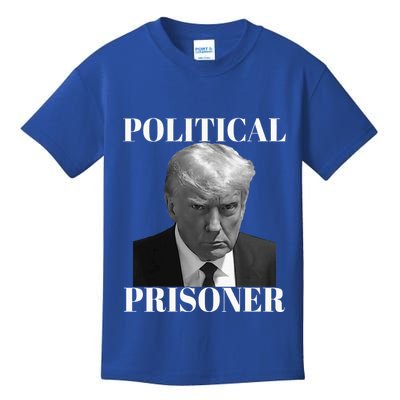 Political Prisoner Donald J Trump Black & White Mugshot Djt Kids T-Shirt