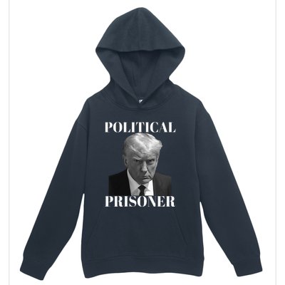 Political Prisoner Donald J Trump Black & White Mugshot Djt Urban Pullover Hoodie