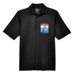 Paws Paw Dachshund Dog Retro Men's Origin Performance Pique Polo