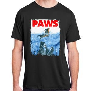 Paws Paw Dachshund Dog Retro Adult ChromaSoft Performance T-Shirt