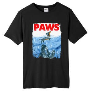 Paws Paw Dachshund Dog Retro Tall Fusion ChromaSoft Performance T-Shirt