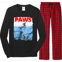 Paws Paw Dachshund Dog Retro Long Sleeve Pajama Set