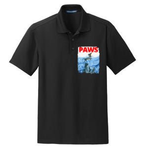 Paws Paw Dachshund Dog Retro Dry Zone Grid Polo