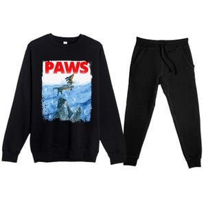 Paws Paw Dachshund Dog Retro Premium Crewneck Sweatsuit Set