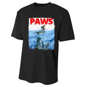 Paws Paw Dachshund Dog Retro Performance Sprint T-Shirt