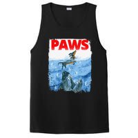 Paws Paw Dachshund Dog Retro PosiCharge Competitor Tank