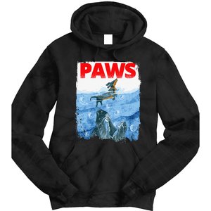 Paws Paw Dachshund Dog Retro Tie Dye Hoodie