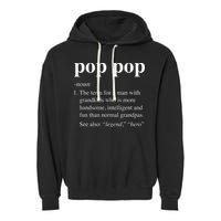 Pop Pop Definition Funny Poppop Dictionary Garment-Dyed Fleece Hoodie