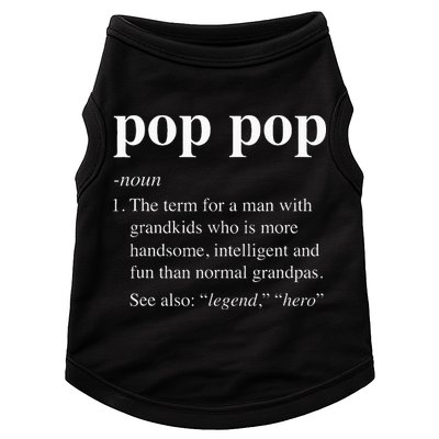 Pop Pop Definition Funny Poppop Dictionary Doggie Tank