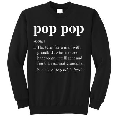 Pop Pop Definition Funny Poppop Dictionary Sweatshirt