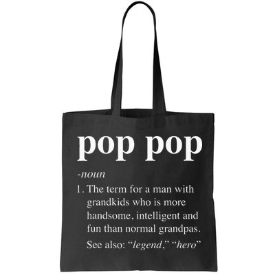 Pop Pop Definition Funny Poppop Dictionary Bag