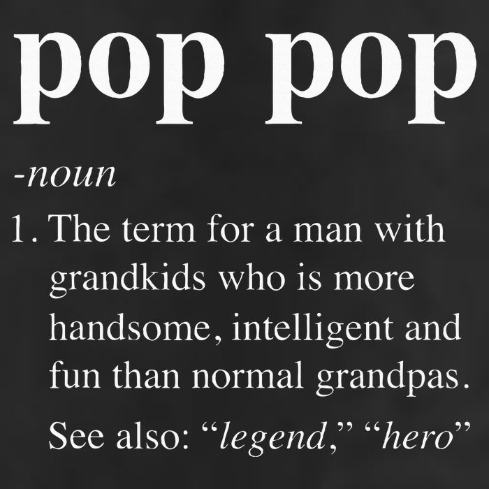 Pop Pop Definition Funny Poppop Dictionary Microfiber Hand Towel