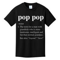 Pop Pop Definition Funny Poppop Dictionary Kids T-Shirt