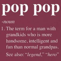 Pop Pop Definition Funny Poppop Dictionary 16oz Travel Tumbler