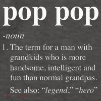 Pop Pop Definition Funny Poppop Dictionary Vector Backpack