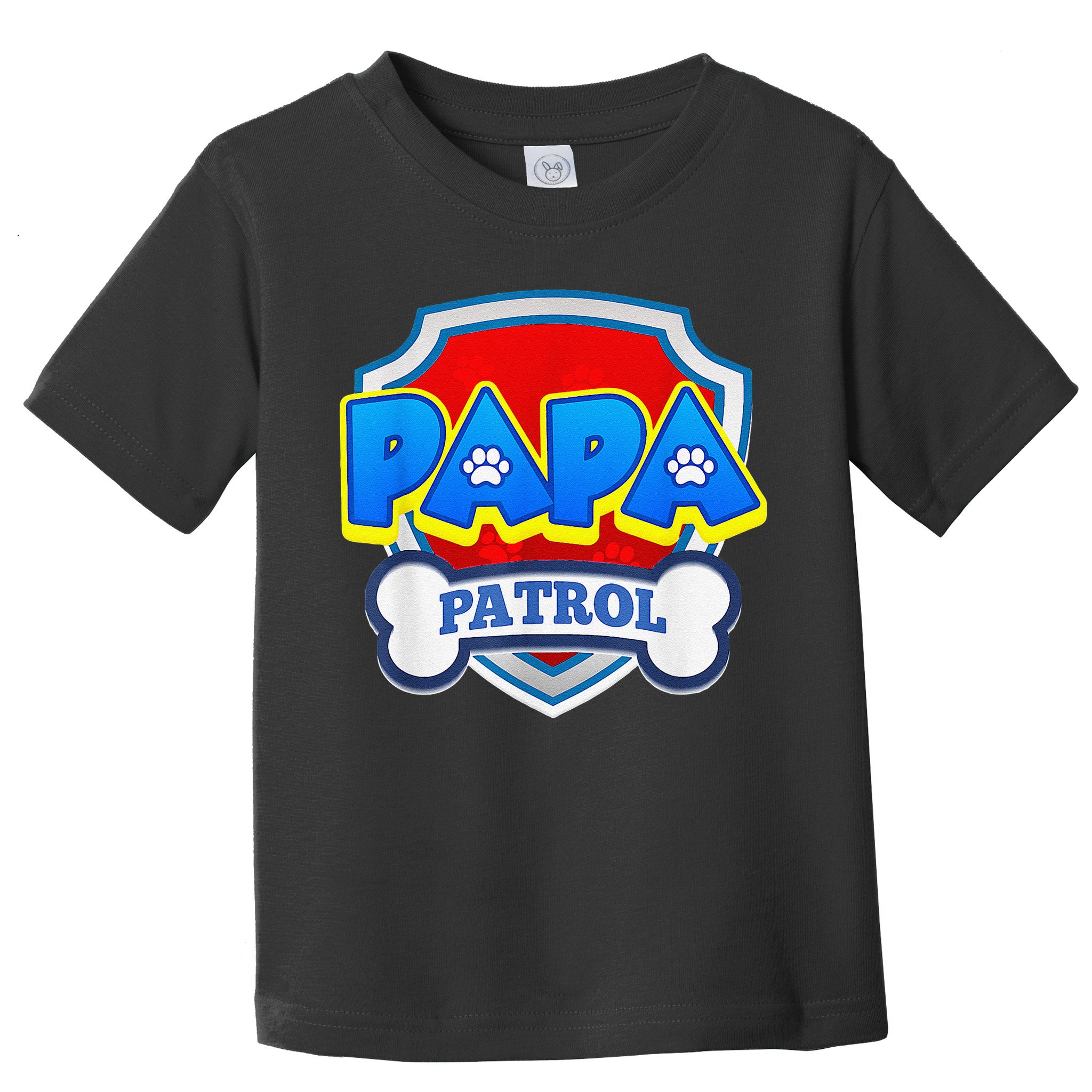 Papa Patrol Dog Funny Gift Birthday Party Toddler T-Shirt