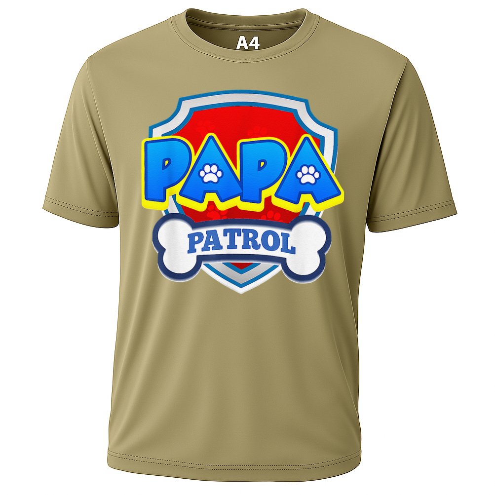 Papa Patrol Dog Funny Gift Birthday Party Performance Shirt