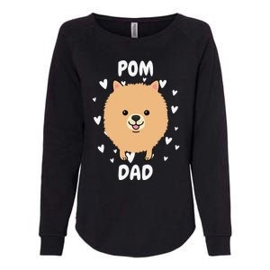 Pom Pomeranian Dad Papa Daddy Pa Father For Father’s Day Womens California Wash Sweatshirt