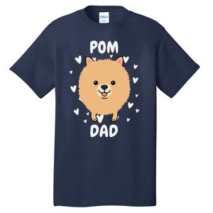 Pom Pomeranian Dad Papa Daddy Pa Father For Father’s Day Tall T-Shirt