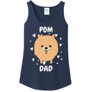 Pom Pomeranian Dad Papa Daddy Pa Father For Father’s Day Ladies Essential Tank