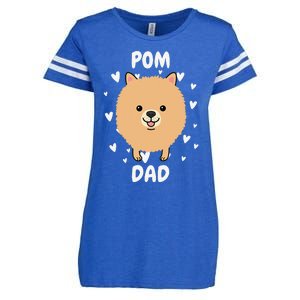 Pom Pomeranian Dad Papa Daddy Pa Father For Father’s Day Enza Ladies Jersey Football T-Shirt