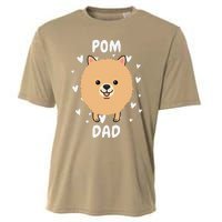 Pom Pomeranian Dad Papa Daddy Pa Father For Father’s Day Cooling Performance Crew T-Shirt