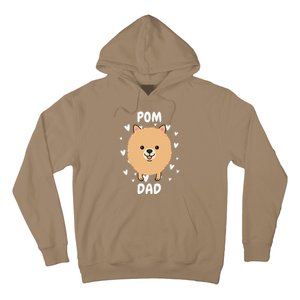 Pom Pomeranian Dad Papa Daddy Pa Father For Father’s Day Hoodie