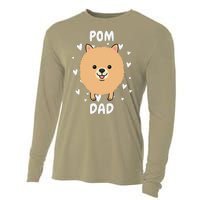 Pom Pomeranian Dad Papa Daddy Pa Father For Father’s Day Cooling Performance Long Sleeve Crew