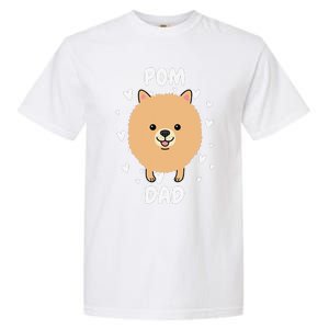 Pom Pomeranian Dad Papa Daddy Pa Father For Father’s Day Garment-Dyed Heavyweight T-Shirt