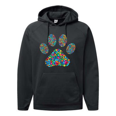 Paw Paw Dog Dot Day International Dot Day Polka Dot Gift Performance Fleece Hoodie