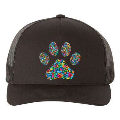 Paw Paw Dog Dot Day International Dot Day Polka Dot Gift Yupoong Adult 5-Panel Trucker Hat