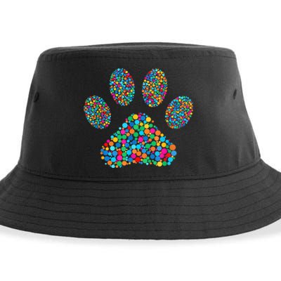 Paw Paw Dog Dot Day International Dot Day Polka Dot Gift Sustainable Bucket Hat