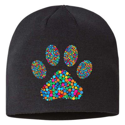 Paw Paw Dog Dot Day International Dot Day Polka Dot Gift Sustainable Beanie