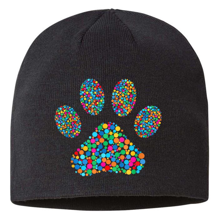 Paw Paw Dog Dot Day International Dot Day Polka Dot Gift Sustainable Beanie