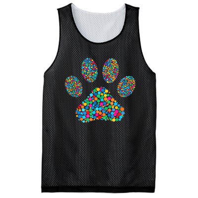 Paw Paw Dog Dot Day International Dot Day Polka Dot Gift Mesh Reversible Basketball Jersey Tank