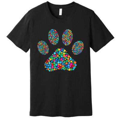 Paw Paw Dog Dot Day International Dot Day Polka Dot Gift Premium T-Shirt