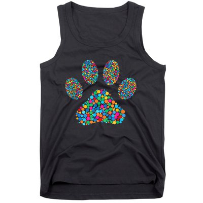 Paw Paw Dog Dot Day International Dot Day Polka Dot Gift Tank Top