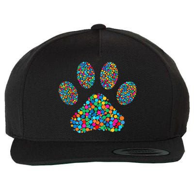 Paw Paw Dog Dot Day International Dot Day Polka Dot Gift Wool Snapback Cap