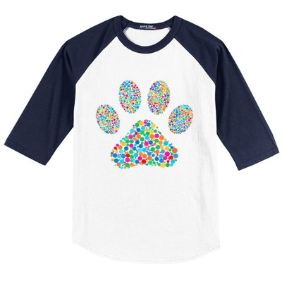 Paw Paw Dog Dot Day International Dot Day Polka Dot Gift Baseball Sleeve Shirt