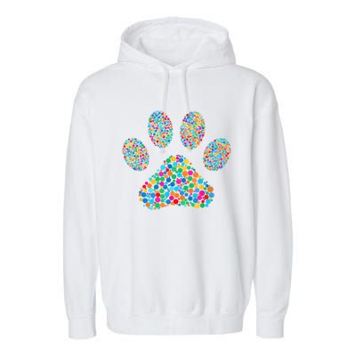 Paw Paw Dog Dot Day International Dot Day Polka Dot Gift Garment-Dyed Fleece Hoodie