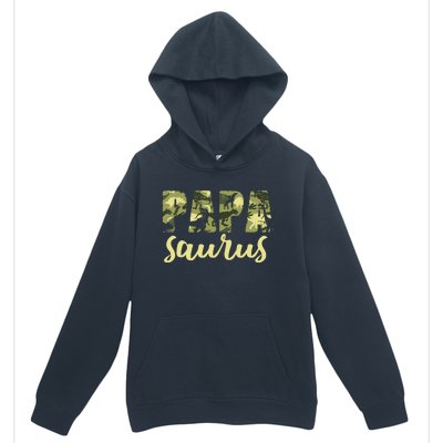 Papasaurus Papa Dinosaur Camo Family Matching Funny Urban Pullover Hoodie