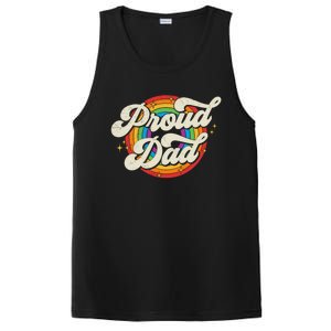 Pride Proud Dad Lgbt Parent FatherS Day Great Gift PosiCharge Competitor Tank