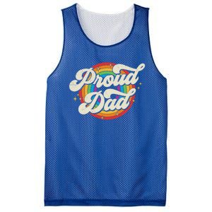 Pride Proud Dad Lgbt Parent FatherS Day Great Gift Mesh Reversible Basketball Jersey Tank