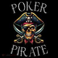 Poker Pirate Design Poker Funnyfunny Poker Player Tall T-Shirt