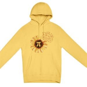 Pi Pi Day Sunflower Attire Math Funny Gift Premium Pullover Hoodie